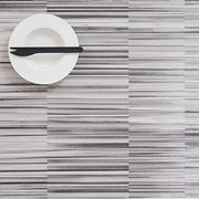 Chilewich: Sakiori Woven Vinyl Placemat, Set of 4 Placemat Chilewich Black/White