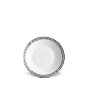 Soie Tressee Platinum Sauce Dish + Spoon Rest by L'Objet Dinnerware L'Objet 