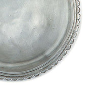 Scallop Rimmed Wine Bottle Coaster, 4.7" by Match Pewter Dinnerware Match 1995 Pewter
