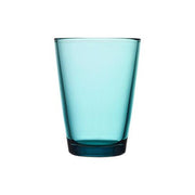 Kartio Glasses, Set of 2 or Single by Kaj Franck for Iittala Glassware Iittala 13.5 oz. Kartio Sea Blue 