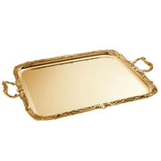 Regence Sterling Silver Gilt 22.5" Rectangular Serving/Bar Tray with Handles by Ercuis Serving Tray Ercuis 