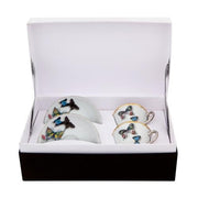 Butterfly Parade Set of 2 Coffee Cup & Saucer by Christian Lacroix for Vista Alegre Coffee & Tea Vista Alegre 