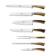 No. 2732 Small Set of 7 Serving Knives with Faux Ox Horn Handles by Berti Knive Set Berti