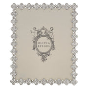 Silver Pavé Clover Photo Frame by Olivia Riegel Picture Frames Olivia Riegel 8" x 10"