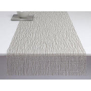 Chilewich: Lattice Woven Vinyl Table Runners 14" x 72" Placemat Chilewich Runner (14" x 72") Silver Lattice 