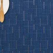 Chilewich: Bamboo Woven Vinyl Placemats, Set of 4 Placemat Chilewich Rectangle 14" x 19" Lapis 