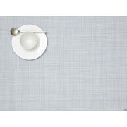 Chilewich: Woven Vinyl Mini Basketweave Placemats, Sets of 4 Placemat Chilewich Rectangle (14" x 19") Sky 