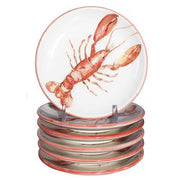 Lobster Canape Plate, 5.75", Set of 6 by Abbiamo Tutto Dinnerware Abbiamo Tutto 