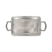 Lago Rectangle Tray with Handles by Match Pewter Serving Tray Match 1995 Pewter Small