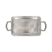 Lago Rectangle Tray with Handles by Match Pewter Serving Tray Match 1995 Pewter Small 