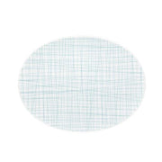 Mesh Small Oval Platter by Gemma Bernal for Rosenthal Dinnerware Rosenthal Lines Aqua