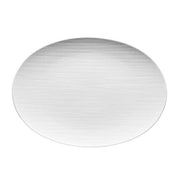 Mesh Small Oval Platter by Gemma Bernal for Rosenthal Dinnerware Rosenthal Solid White