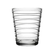 Glass Tumblers by Aino Aalto, Set of 2 for Iittala Glassware Iittala 7.75 oz Clear 