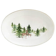 Woodlands Oval Platter, 12" x 15" by Abbiamo Tutto Dinnerware Abbiamo Tutto