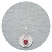 Chilewich: Bamboo Woven Vinyl Placemats, Set of 4 Placemat Chilewich Round 15" Dia. Seaglass 