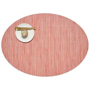 Chilewich: Bamboo Woven Vinyl Placemats, Set of 4 Placemat Chilewich Oval 14" x 19.25" Sunset 