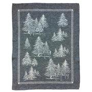 Forest Black Linen & Cotton Guest Towel, 23" x 17", Set of 4 by Abbiamo Tutto Dish Towel Abbiamo Tutto 