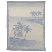 Palm Breezes Blue Cotton Kitchen Towel, 31" x 22", Set of 4 by Abbiamo Tutto Dish Towel Abbiamo Tutto 