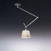 Tolomeo Off-Center Shade Suspension Lamp by Michele de Lucchi for Artemide Lighting Artemide 14" Parchment 