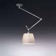 Tolomeo Off-Center Shade Suspension Lamp by Michele de Lucchi for Artemide Lighting Artemide 17" Parchment 