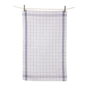 Traditional Window Pane Plaid Dish Towel, set of 2 by Tissage de L’Ouest Dish Towel Tissage de L'Ouest Blue 