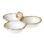 Classic Bamboo Cocktail Triple Server by Juliska Serving Bowl Juliska