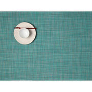 Chilewich: Woven Vinyl Mini Basketweave Placemats, Sets of 4 Placemat Chilewich Rectangle (14" x 19") Turquoise 
