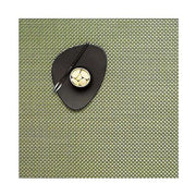 Chilewich: Basketweave Square Woven Vinyl Placemats 14" x 13" CLEARANCE Placemat Chilewich Grass Green 