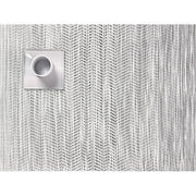 Chilewich: Wave Woven Vinyl Placemats Set of 4 & Runners Placemats Chilewich Rectangle White/Black