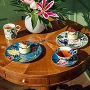 Wonderlust Sapphire Garden Tea Cup & Saucer, 5 oz by Wedgwood Dinnerware Wedgwood 