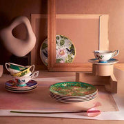 Wonderlust Golden Parrot Teacup & Saucer, 5 oz. by Wedgwood Dinnerware Wedgwood 