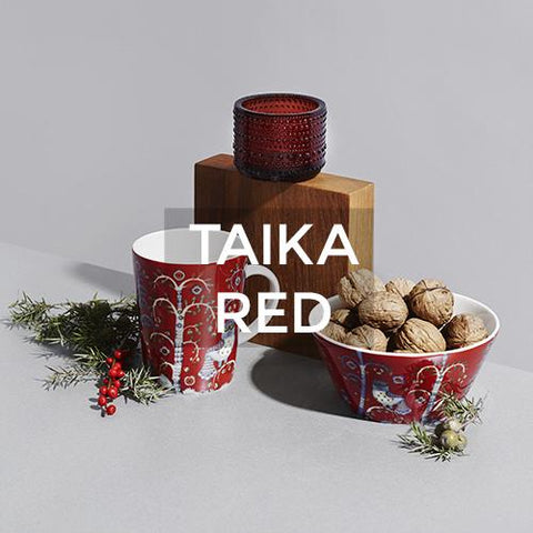Taika Red Holiday Collection by Klaus Haapaniemi for Iittala