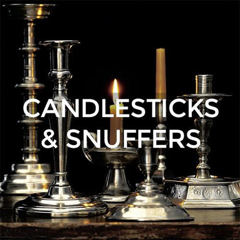 Match Pewter: Candle Holders &amp; Snuffers