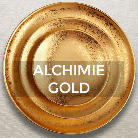 Alchimie Gold Dinnerware by L&#39;Objet
