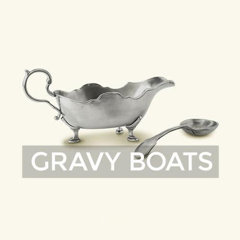 Match Pewter Table Service: Gravy Boats