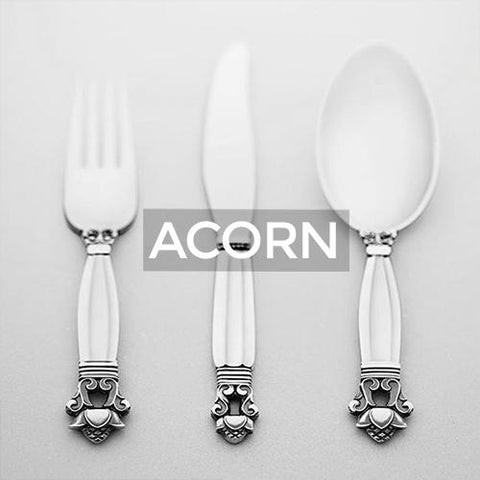 Georg Jensen: Flatware: Sterling Silver: Acorn