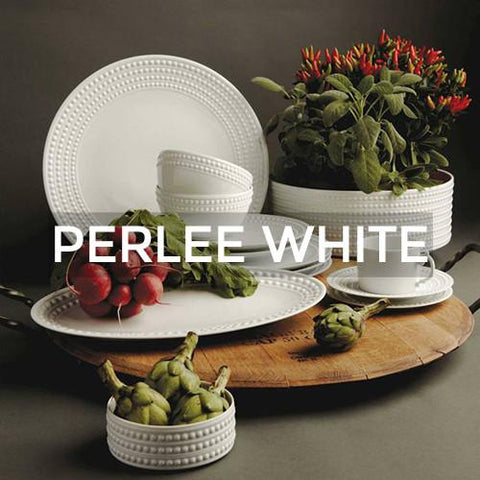 Perlee White Dinnerware by L&#39;Objet