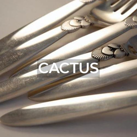 Georg Jensen: Flatware: Sterling Silver: Cactus by Gundorph Albertus