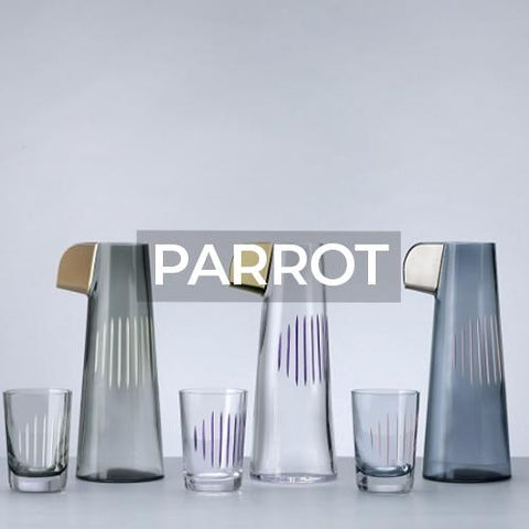 Nude: Glassware: Parrot