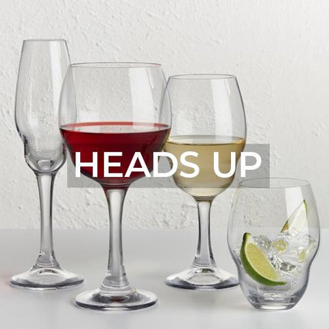 Nude: Glassware: Heads Up