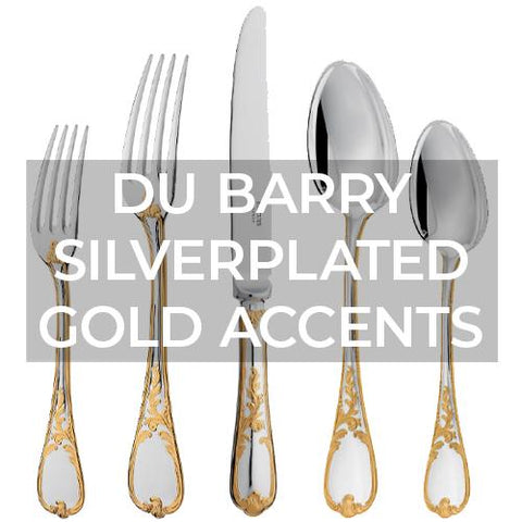 Ercuis: Flatware: Du Barry Silverplated Gold Accents