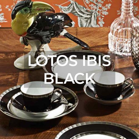 Nymphenburg Dinnerware: Lotos Ibis Black
