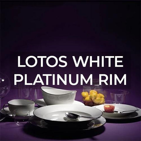 Nymphenburg Dinnerware: Lotos White Platinum Rim