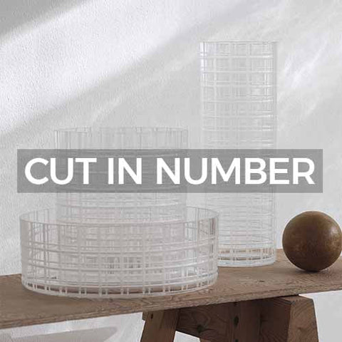 Orrefors: Cut In Number Collection by Ingegerd Raman