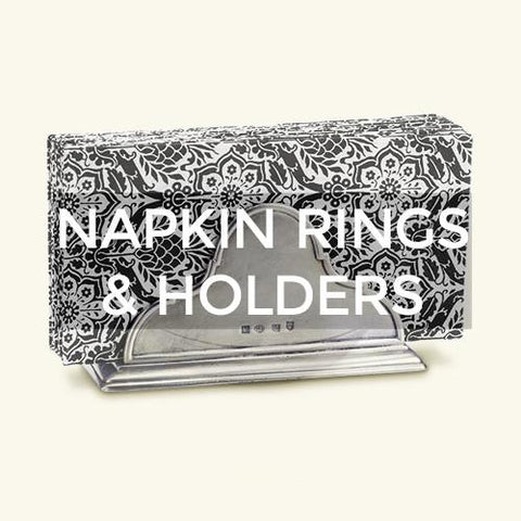 Match Pewter: Napkin Rings &amp; Holders