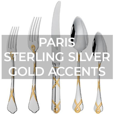 Ercuis: Flatware: Paris Sterling Silver Gold Accents