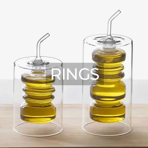 Ichendorf Milano Huilier Collection Cylindre Bottle - Élégant Flacon En Verre Borosilicaté Soufflé à La Main 30 Cl