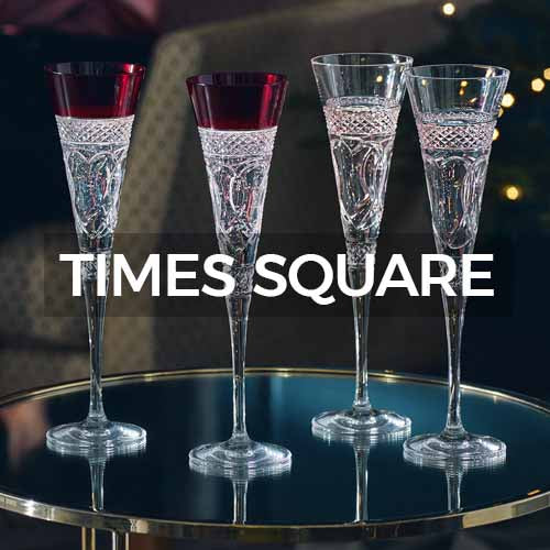 Waterford Crystal Times Square 2023 Champagne Flutes, Set of 2