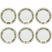 Christmas Magic Porcelain Set 6 Dessert Plates by Vista Alegre