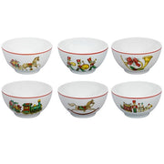 Christmas Magic Porcelain Set of 6 Bowls, 4.96"  by Vista Alegre